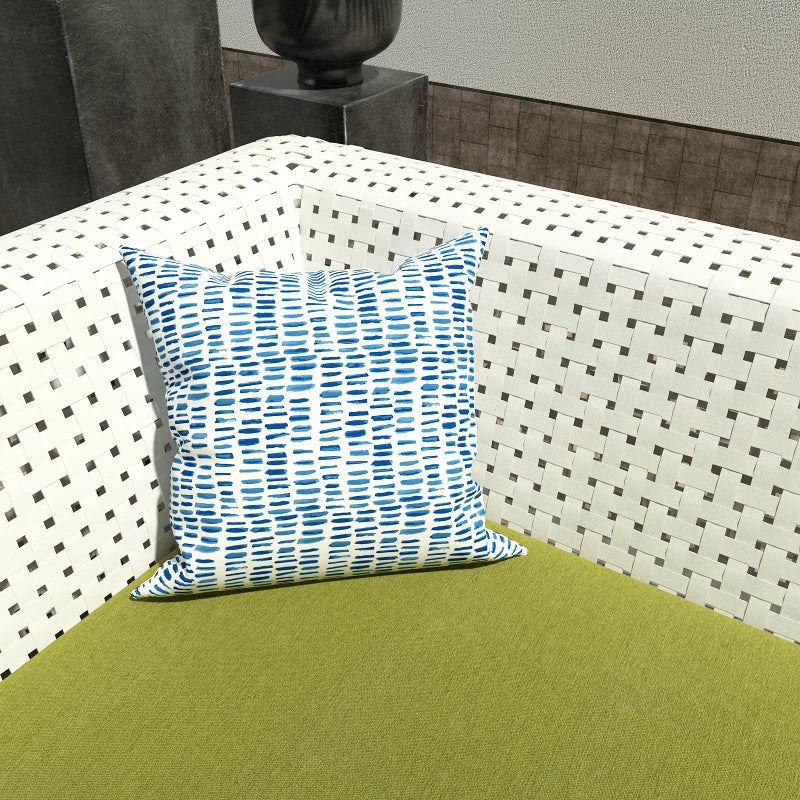LVTXIII 2 Pack Outdoor Pillow Covers ONLY 18x18 Inch, Water-Repellent Square Decorative Cushion Covers for Patio Furniture, Garden, Sofa, Palm Blue - Image 5